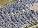 Photos aériennes de "parking" - Photo réf. E151130 - Un parking de voitures bien rempli !