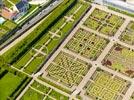 Photos aériennes de Villandry (37510) - Le Château et ses jardins | Indre-et-Loire, Centre, France - Photo réf. E151492 - Les jardins à la Française du Château de Villandry sont remarquables.