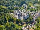 Photos aériennes de "chateau-fort" - Photo réf. E152220 - Pierrefonds et son imposant chteau fort