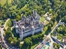 Photos aériennes de "chateau-fort" - Photo réf. E152234 - Pierrefonds et son imposant château fort