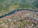 Photos aériennes de "ville" - Photo réf. E152272 - Vue générale de la ville de Cahors, préfecture du Lot.