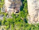 Photos aériennes de "gorges" - Photo réf. E152456 - Un vautour fauve dans les Gorges de la Jonte