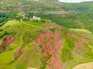 Photos aériennes de "rouges" - Photo réf. E152509 - Le Rougier de Camars, curiosit gologique et insolite