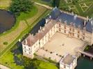 Photos aériennes de "jardins" - Photo réf. E152694 - Le Château de Cormatin et ses magnifiques jardins
