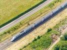 Photos aériennes de "TGV" - Photo réf. E152734 - Un TGV parcourant la Bourgogne