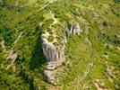 Photos aériennes de Solutré-Pouilly (71960) - La Roche de Solutré | Saône-et-Loire, Bourgogne, France - Photo réf. E152754 - Ballade au sommet de la Roche de Solutr