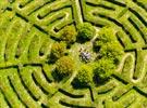 Photos aériennes de "labyrinthe" - Photo réf. E152778 - Le Labyrinthe Géant des monts de Guéret 