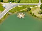 Photos aériennes de "forme" - Photo réf. E153009 - Trop plein du lac du Causse en forme de fleur