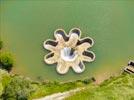 Photos aériennes de "forme" - Photo réf. E153010 - Trop plein du lac du Causse en forme de fleur