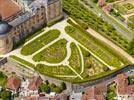 Photos aériennes de "parcs" - Photo réf. E153031 - Le Château de Hautefort et ses jardins à la Française
