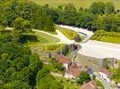 Photos aériennes de "jardins" - Photo réf. E153037 - Le Château de Hautefort et ses jardins à la Française