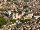 Photos aériennes de "papes" - Photo réf. E153247 - Le Palais des Papes et le Centre Historique d'Avignon sont classs au Patrimoine Mondial de l'UNESCO.