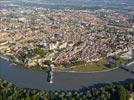Photos aériennes de "historique" - Photo réf. E153250 - Le Palais des Papes et le Centre Historique d'Avignon sont classés au Patrimoine Mondial de l'UNESCO.
