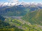  - Photo réf. E154034 - Valle avec des montagne enneiges