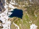 Photos aériennes de Oô (31110) | Haute-Garonne, Midi-Pyrénées, France - Photo réf. E154044 - Lac d'Espingo et son refuge