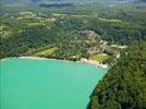 Photos aériennes de Fontenu (39130) | Jura, Franche-Comté, France - Photo réf. E154135 - La Base de Loisirs du Lac de Chalain