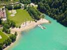 Photos aériennes de Fontenu (39130) | Jura, Bourgogne-Franche-Comté, France - Photo réf. E154136 - La Base de Loisirs du Lac de Chalain