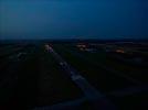 Photos aériennes de "Chambley" - Photo réf. T128171 - Vue de l'arodrome de Chambley LFJY  la nuit tombante.