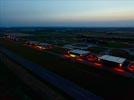 Photos aériennes de "aerodrome" - Photo réf. T128174 - Vue de l'aérodrome de Chambley LFJY à la nuit tombante.
