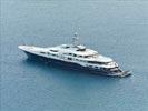 Photos aériennes de "baie" - Photo réf. U135199 - L'Attessa IV, un des plus grands yachts du monde en escale technique dans la baie du Marin.