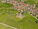 Photos aériennes de "jacques" - Photo réf. U146337 - L'église fortifiée Saint-Jacques-le-Majeur du XIVème siècle
