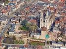 Photos aériennes de "notre" - Photo réf. E142761 - La Cathédrale Notre-Dame-de-l'Annonciation de Moulins.