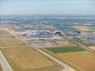 Photos aériennes de "aérodrome" - Photo réf. E145891 - L'Aéroport de Lyon Saint-Exupéry est classé quatrième aéroport français.