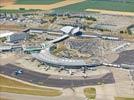 Photos aériennes de "aéroport" - Photo réf. E145896 - L'Aéroport de Lyon Saint-Exupéry est classé quatrième aéroport français.