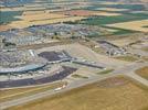 Photos aériennes de "Aérodrome" - Photo réf. E145900 - L'Aéroport de Lyon Saint-Exupéry est classé quatrième aéroport français.