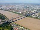 Photos aériennes de "AVEC" - Photo réf. E145909 - Vue gnrale de la ville de Bordeaux avec le Pont d'Aquitaine.