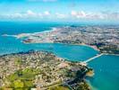 Photos aériennes de "Saint" - Photo réf. E150732 - Vue gnrale de Dinard, du barrage de la Rance et de Saint-Malo.