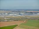 Photos aériennes de Roissy-en-France (95700) - L'Aéroport Roissy-Charles-de-Gaulle | Val-d'Oise, Ile-de-France, France - Photo réf. E150818 - Vue gnrale du deuxime aroport Europen aprs Londres Heathrow.