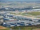 Photos aériennes de Roissy-en-France (95700) - L'Aéroport Roissy-Charles-de-Gaulle | Val-d'Oise, Ile-de-France, France - Photo réf. E150827 - Vue gnrale du deuxime aroport Europen aprs Londres Heathrow.