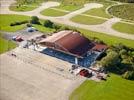 Photos aériennes de "hangar" - Photo réf. E150862 - Début du chantier de restructuration du Hangar 810 de la base de Chambley