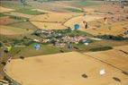 Photos aériennes de Chambley-Bussières (54890) | Meurthe-et-Moselle, Lorraine, France - Photo réf. C157912 - Lorraine Mondial Air Ballons 2015 : Vol du Dimanche 26 Juillet le matin lors du Record Mondial de Dcollage en Ligne. (The Great Line, In-line Mass Ascent)