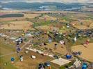 Photos aériennes de "ballon" - Photo réf. E157794 - Lorraine Mondial Air Ballons 2015 : Vol du Dimanche 26 Juillet le matin lors du Record Mondial de Dcollage en Ligne. (The Great Line, In-line Mass Ascent)