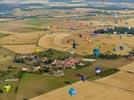 Photos aériennes de Chambley-Bussières (54890) - Lorraine Mondial Air Ballons 2015 | Meurthe-et-Moselle, Lorraine, France - Photo réf. E157805 - Lorraine Mondial Air Ballons 2015 : Vol du Dimanche 26 Juillet le matin lors du Record Mondial de Dcollage en Ligne. (The Great Line, In-line Mass Ascent)