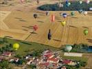 Photos aériennes de Chambley-Bussières (54890) - Lorraine Mondial Air Ballons 2015 | Meurthe-et-Moselle, Lorraine, France - Photo réf. E157808 - Lorraine Mondial Air Ballons 2015 : Vol du Dimanche 26 Juillet le matin lors du Record Mondial de Dcollage en Ligne. (The Great Line, In-line Mass Ascent)