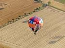 Photos aériennes de "montgolfières" - Photo réf. E157820 - Lorraine Mondial Air Ballons 2015 : Vol du Dimanche 26 Juillet le matin lors du Record Mondial de Dcollage en Ligne. (The Great Line, In-line Mass Ascent)