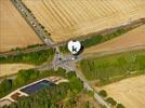 Photos aériennes de "montgolfières" - Photo réf. E157826 - Lorraine Mondial Air Ballons 2015 : Vol du Dimanche 26 Juillet le matin lors du Record Mondial de Dcollage en Ligne. (The Great Line, In-line Mass Ascent)