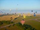 Photos aériennes de "ballon" - Photo réf. E157971 - Lorraine Mondial Air Ballons 2015 : Vol du Vendredi 31 Juillet le matin.