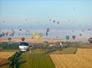 Photos aériennes de "montgolfières" - Photo réf. E157974 - Lorraine Mondial Air Ballons 2015 : Vol du Vendredi 31 Juillet le matin.