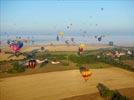 Photos aériennes de "ballon" - Photo réf. E157977 - Lorraine Mondial Air Ballons 2015 : Vol du Vendredi 31 Juillet le matin.
