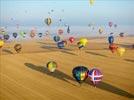 Photos aériennes de "ballon" - Photo réf. E157987 - Lorraine Mondial Air Ballons 2015 : Vol du Vendredi 31 Juillet le matin.