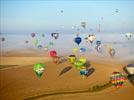 Photos aériennes de "ballon" - Photo réf. E157997 - Lorraine Mondial Air Ballons 2015 : Vol du Vendredi 31 Juillet le matin.