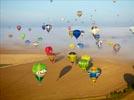Photos aériennes de "ballon" - Photo réf. E157998 - Lorraine Mondial Air Ballons 2015 : Vol du Vendredi 31 Juillet le matin.