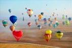 Photos aériennes de "ballon" - Photo réf. E158005 - Lorraine Mondial Air Ballons 2015 : Vol du Vendredi 31 Juillet le matin.