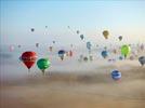 Photos aériennes de "ballon" - Photo réf. E158012 - Lorraine Mondial Air Ballons 2015 : Vol du Vendredi 31 Juillet le matin.