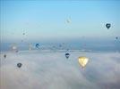 Photos aériennes de "montgolfière" - Photo réf. E158017 - Lorraine Mondial Air Ballons 2015 : Vol du Vendredi 31 Juillet le matin.