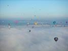 Photos aériennes de Chambley-Bussières (54890) | Meurthe-et-Moselle, Lorraine, France - Photo réf. E158018 - Lorraine Mondial Air Ballons 2015 : Vol du Vendredi 31 Juillet le matin.